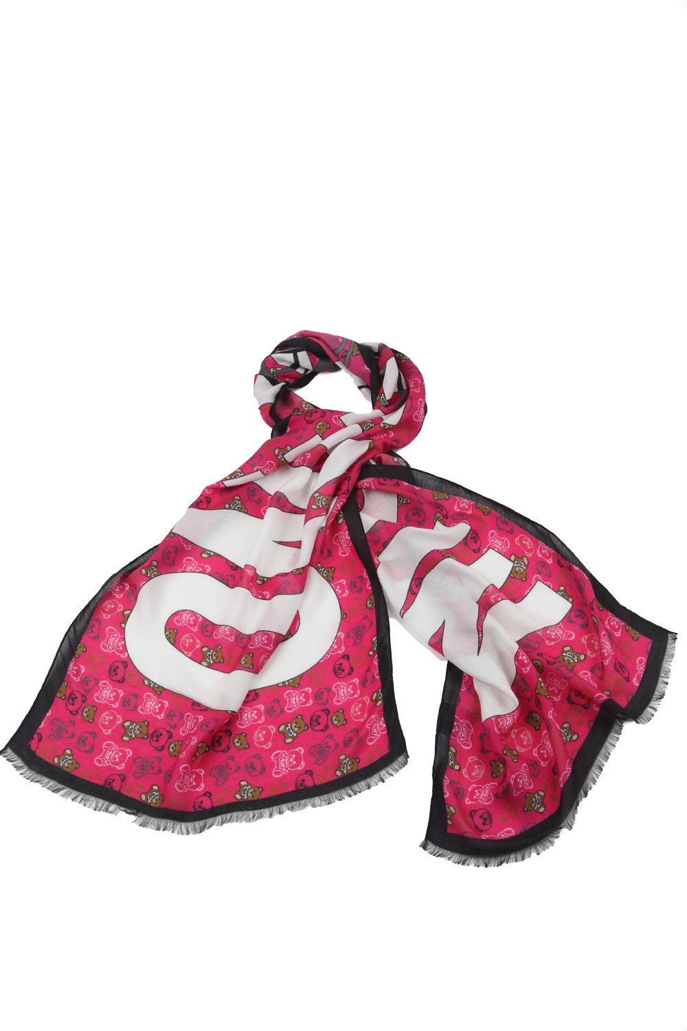 Moschino Teddy Bear PINK Scarf