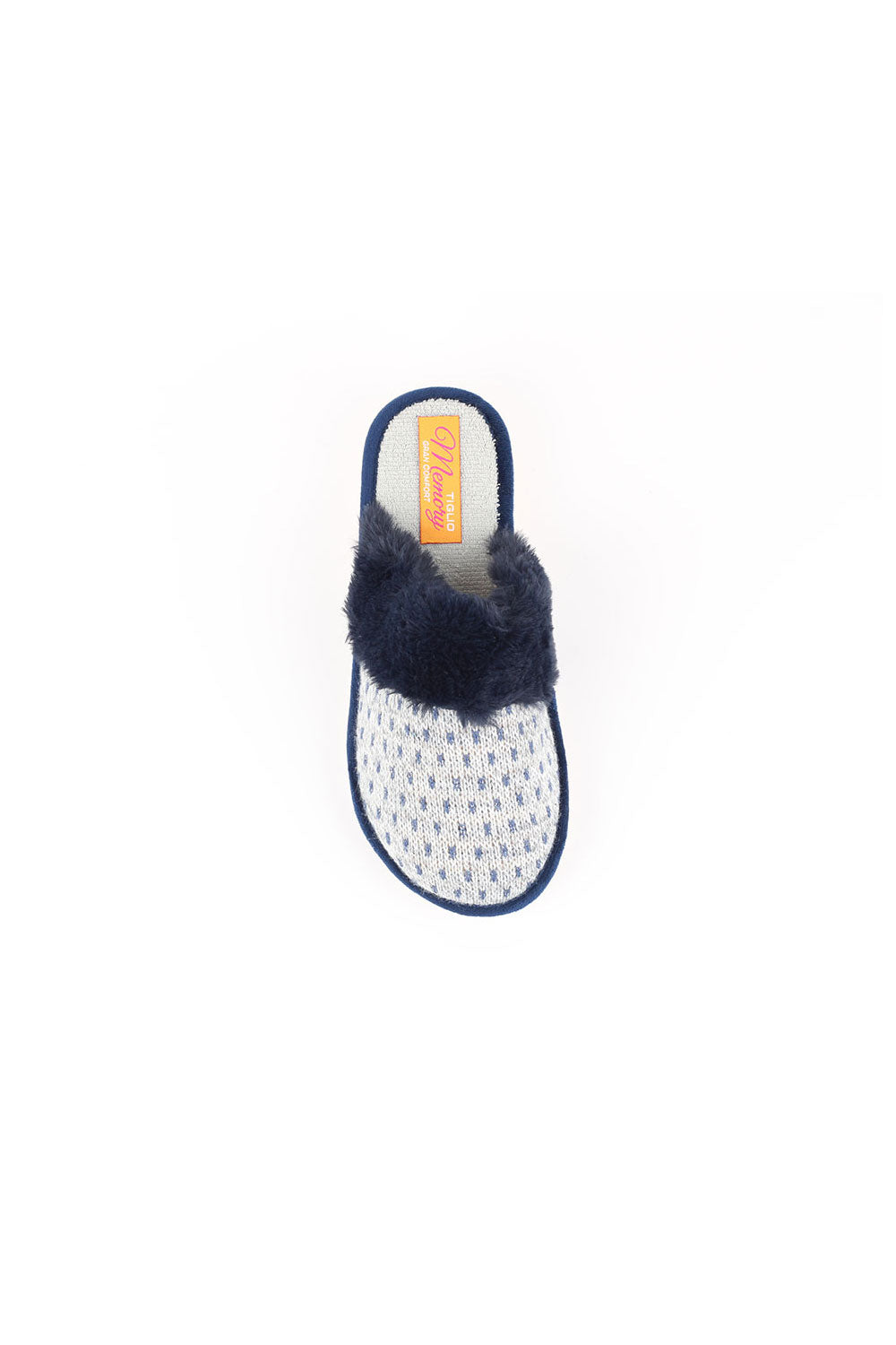 GIOIA WOOL AND FAUX FUR SLIPPER