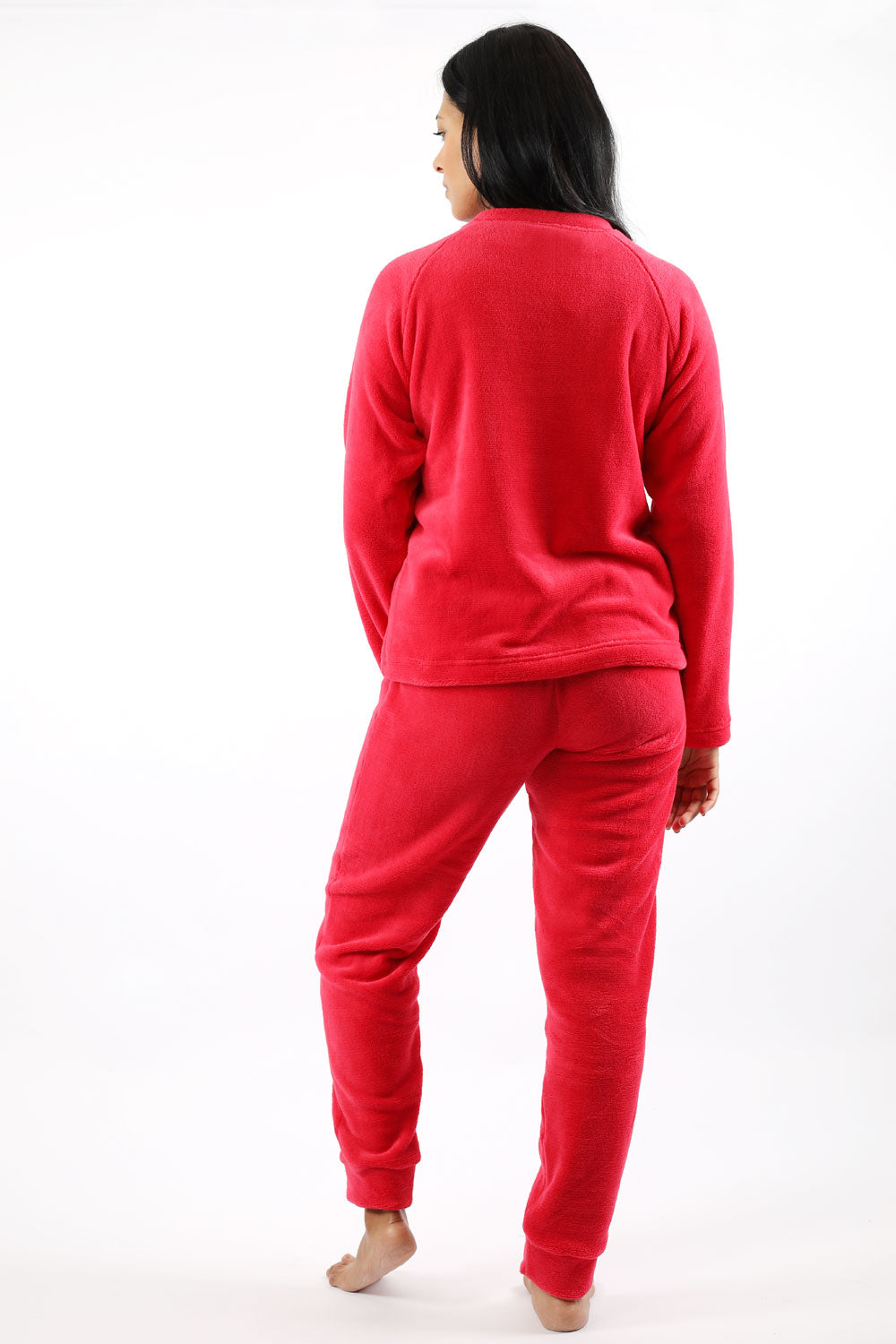 Red Fleece Pajama Set