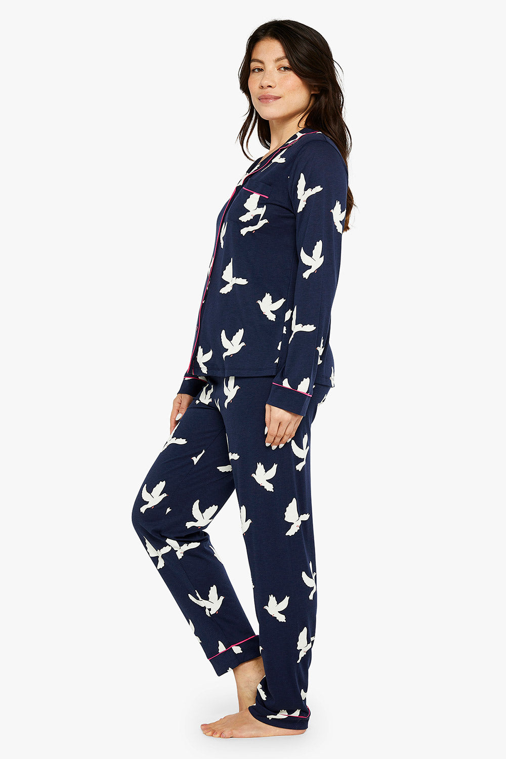 Doves Buttoned Pajamas