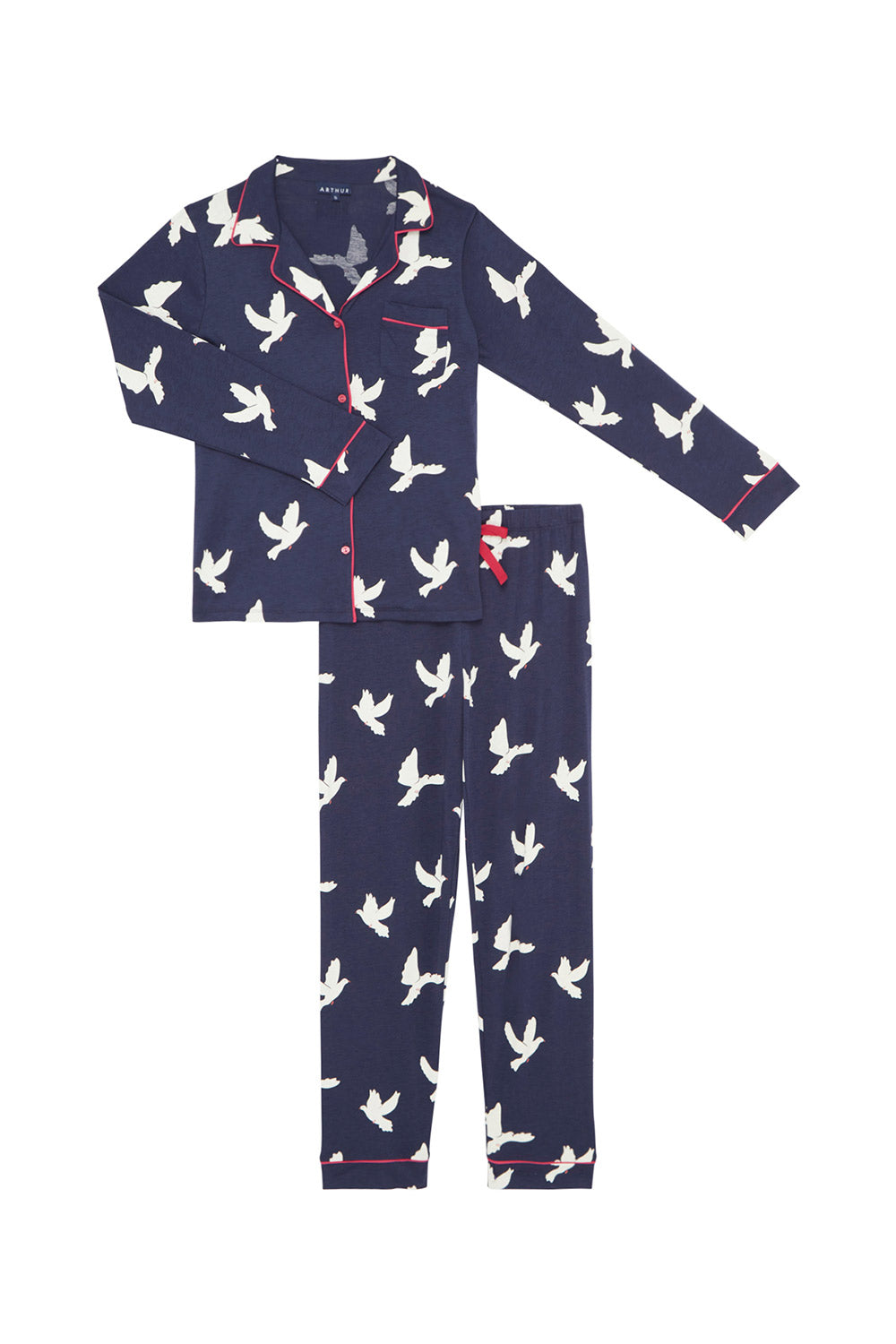 Doves Buttoned Pajamas