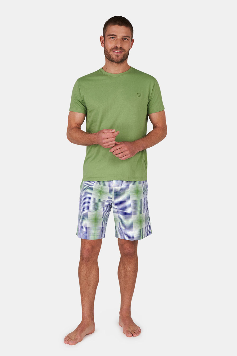 Striped Cotton Shorts