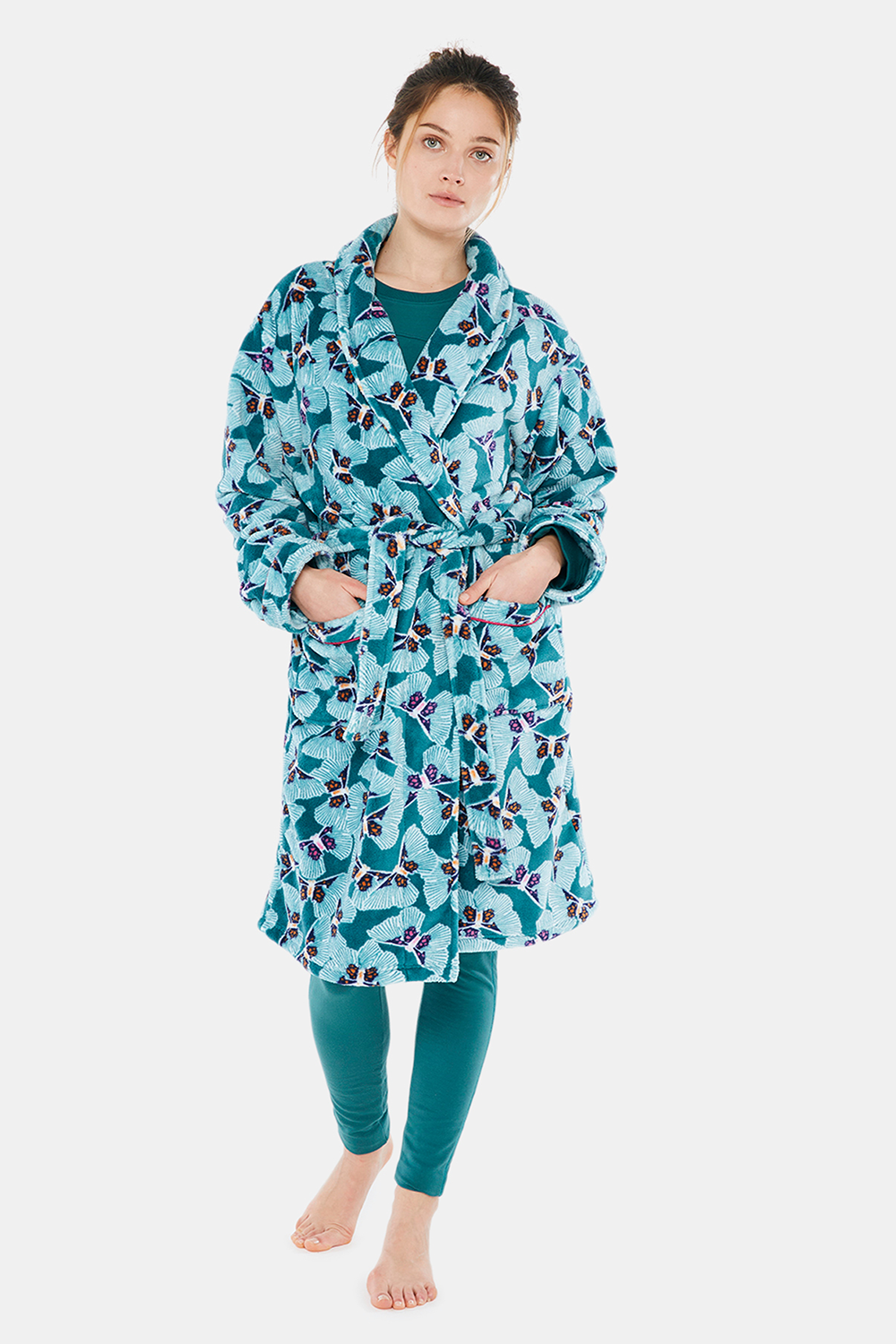 FLEECE ROBE BUTTERFLY