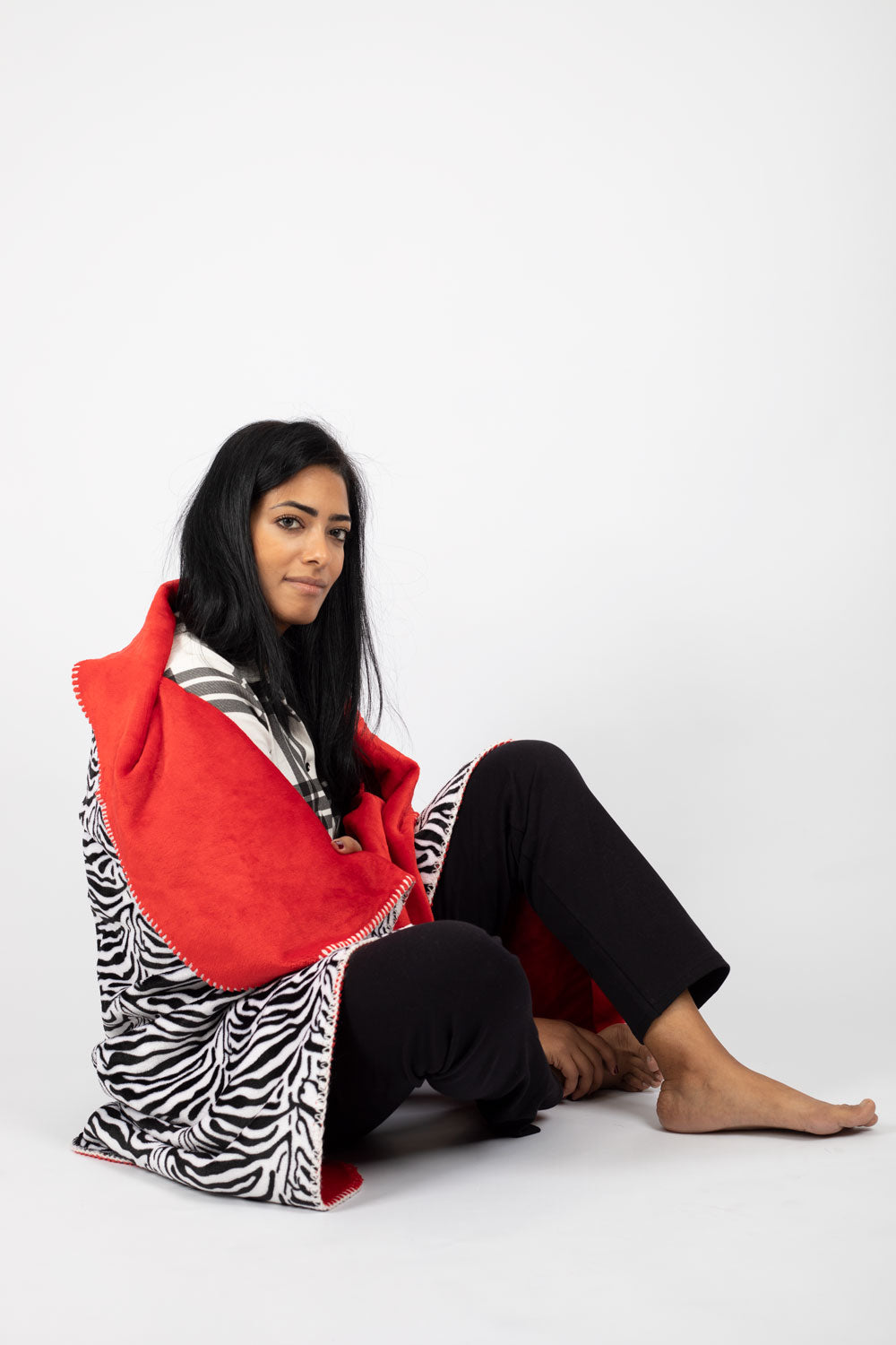 Reversible Velvet Throw