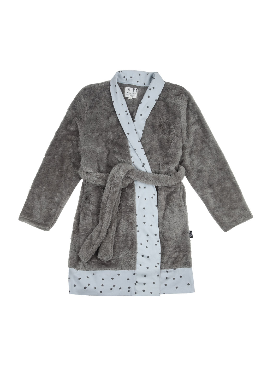 Cozy Grey Fleece Robe