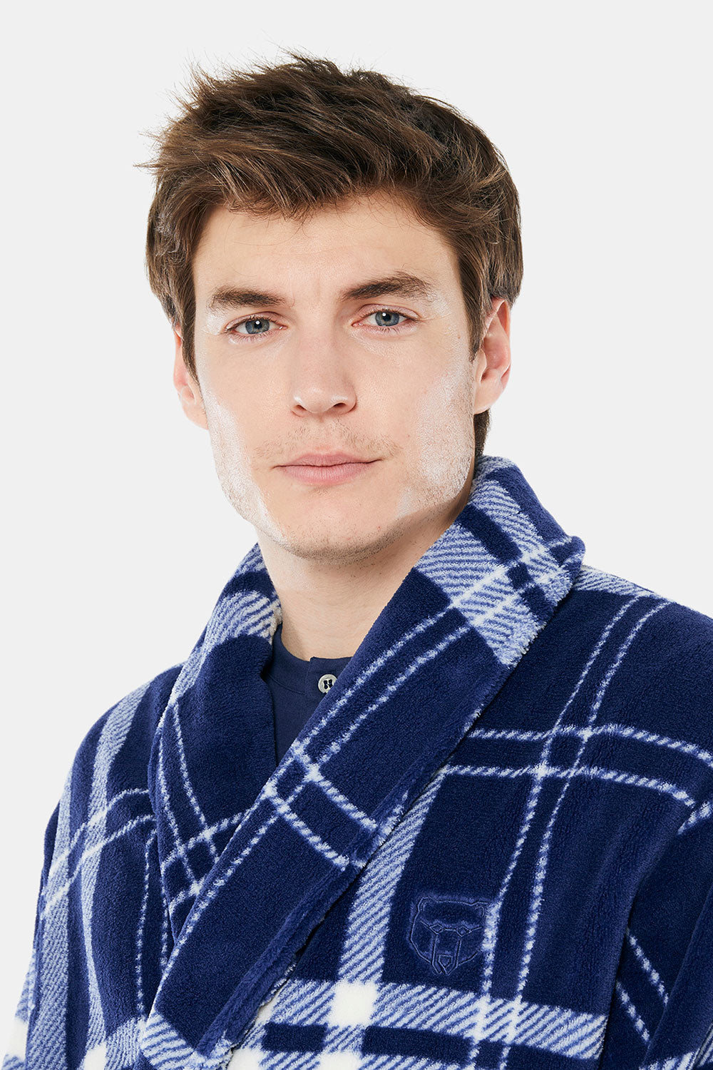 BIG PLAID FLEECE ROBE