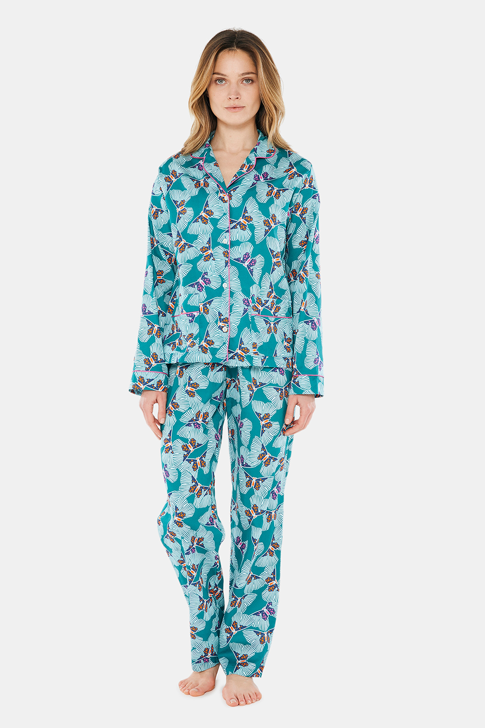 BUTTERFLY BUTTONED PAJAMA