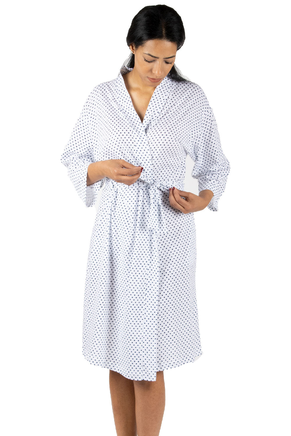 POLKA DOTS WRAP ROBE