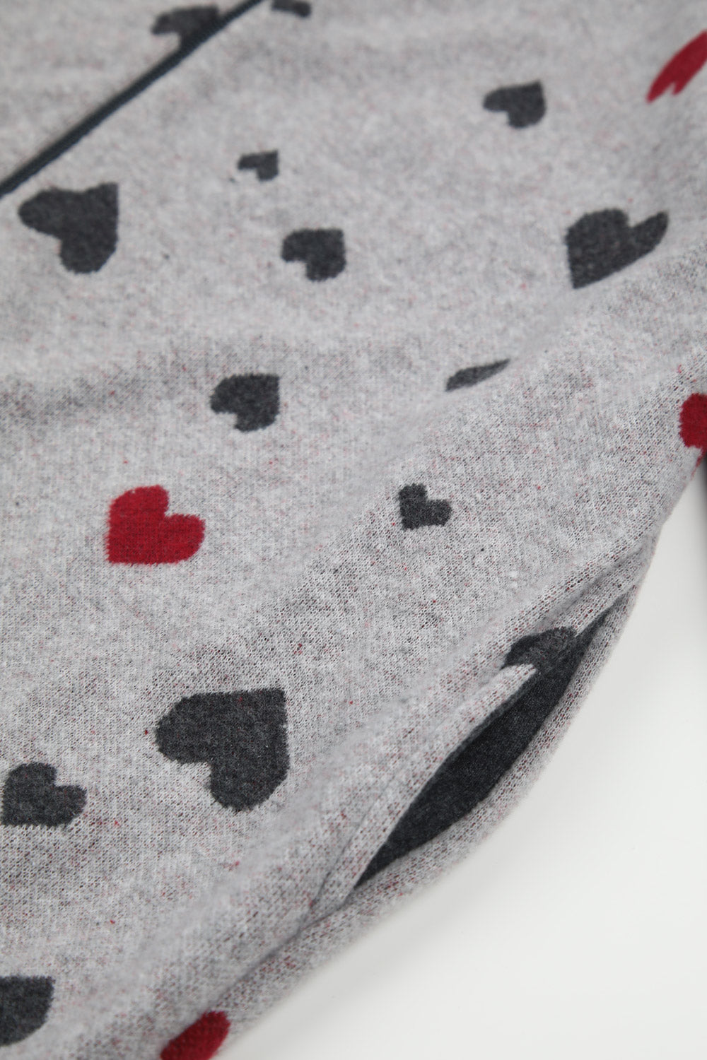 Heart Print Punto Milano Lounge Pajama
