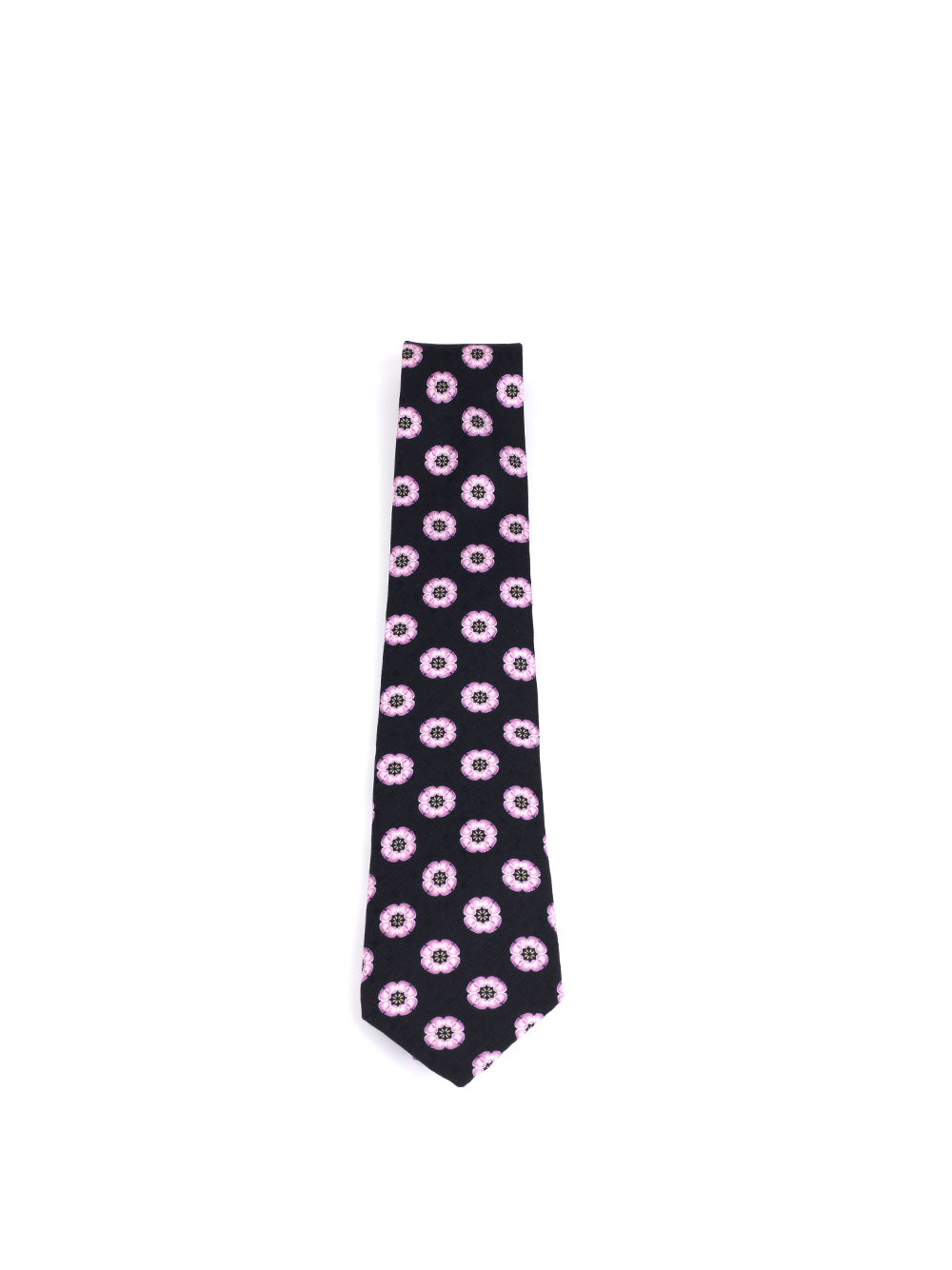 FLORAL PRINT SILK NECKTIE