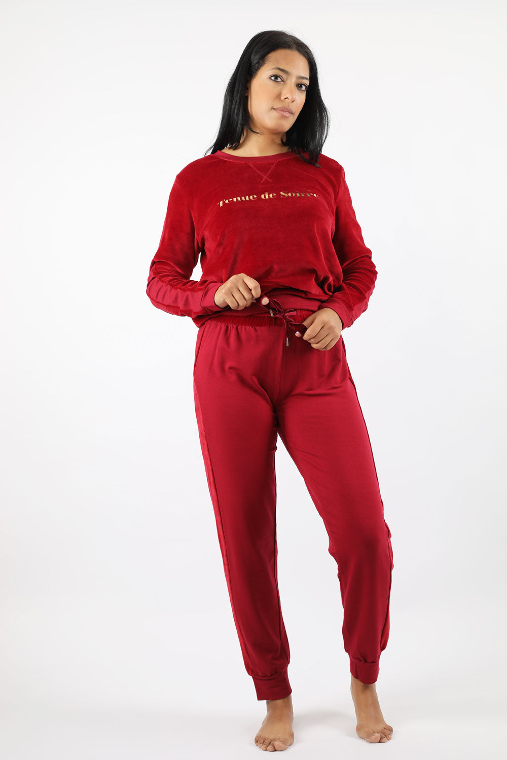 Signature Velour Lounge Pajama Set