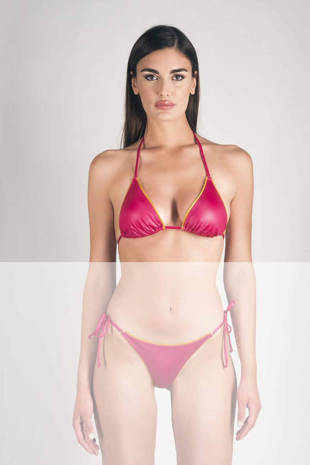 TRIANGLE BIKINI WITH HIGH WAIST PANTY