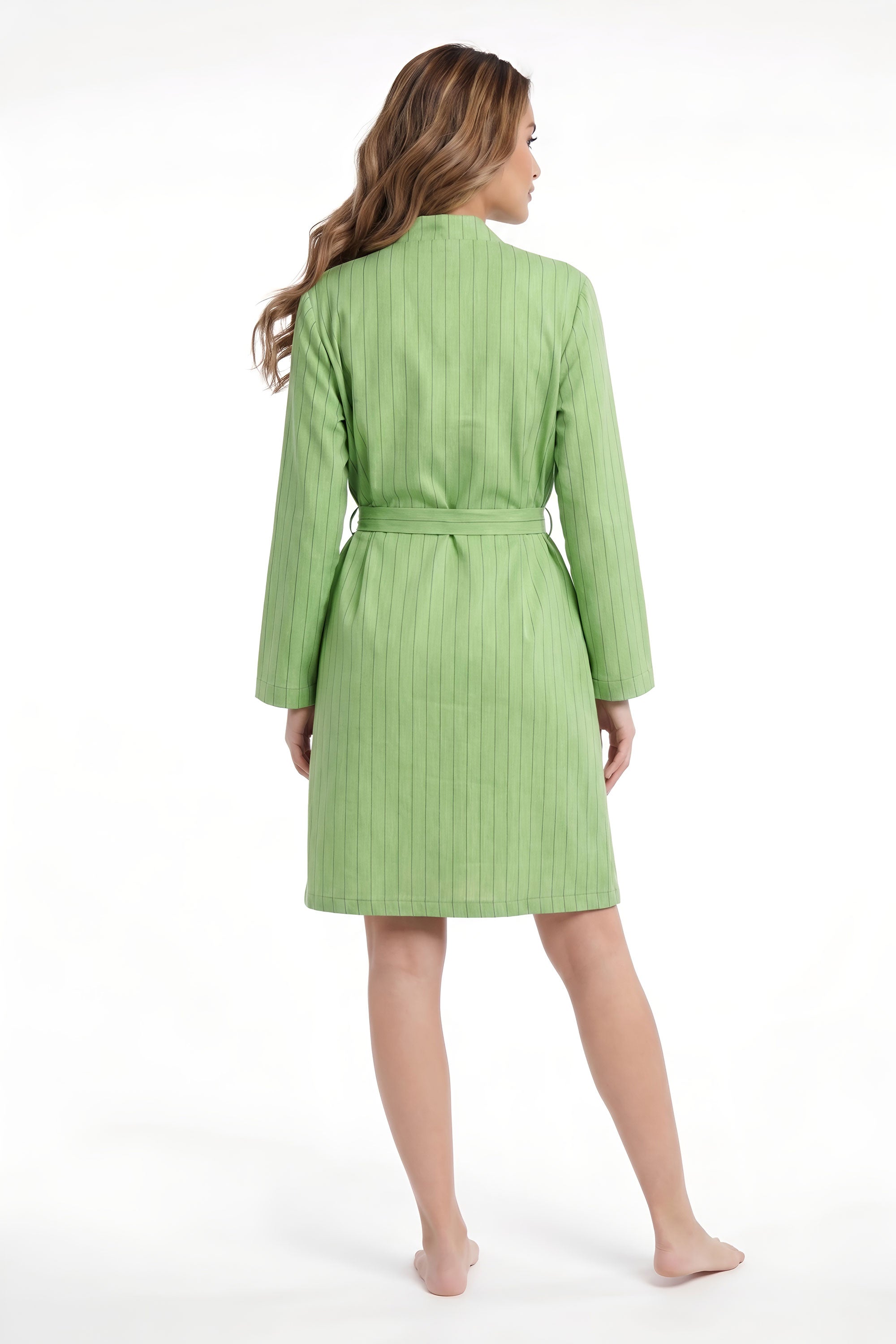 White Smoke Green Lounge Kimono