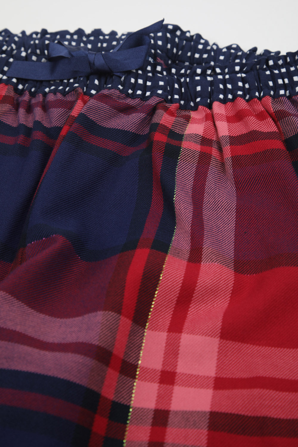 Chic Viscose & Flannel Pajama Set with Sequin Accents